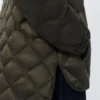 Wasserabweisende Daunenjacke aus gestepptem Canvas, dunkelgrün Wasserabweisende Daunenjacke aus gestepptem Canvas, dunkelgrün