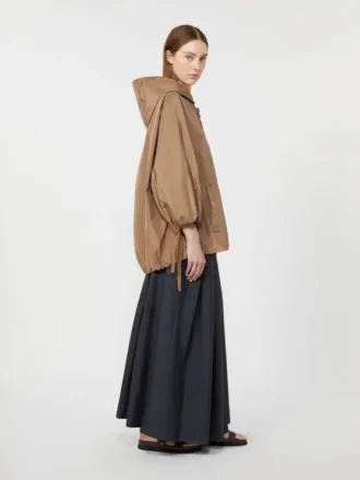 Wasserabweisende Taftjacke, kamelfarben