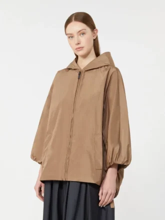Wasserabweisende Taftjacke, kamelfarben
