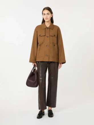 Wasserabweisende Twill-Jacke, tabakfarben Wasserabweisende Twill-Jacke, tabakfarben