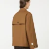Wasserabweisende Twill-Jacke, tabakfarben