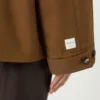Wasserabweisende Twill-Jacke, tabakfarben