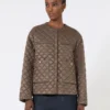 Wasserabweisende, wattierte Jacke aus Canvas, haselnussbraun Wasserabweisende, wattierte Jacke aus Canvas, haselnussbraun