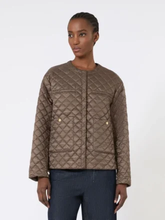 Wasserabweisende, wattierte Jacke aus Canvas, haselnussbraun Wasserabweisende, wattierte Jacke aus Canvas, haselnussbraun