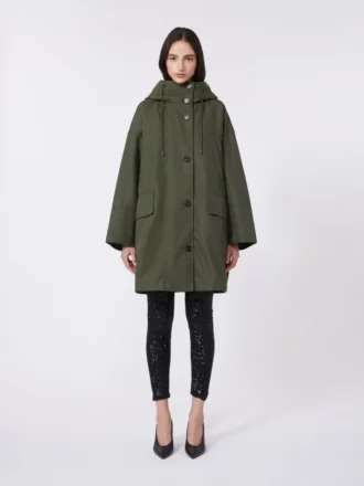 Wasserabweisender Canvas-Parka, Khaki Wasserabweisender Canvas-Parka, Khaki