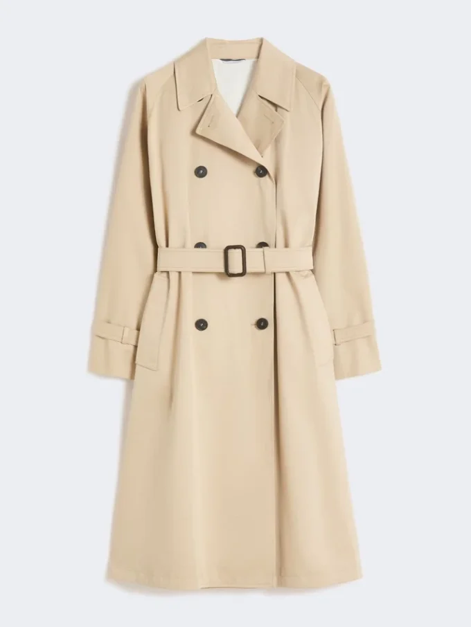 Wasserabweisender Gabardine-Trenchcoat mit Print, Pflaume Wasserabweisender Gabardine-Trenchcoat mit Print, Pflaume