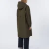 Wasserabweisender Parka aus Taft, grün Wasserabweisender Parka aus Taft, grün