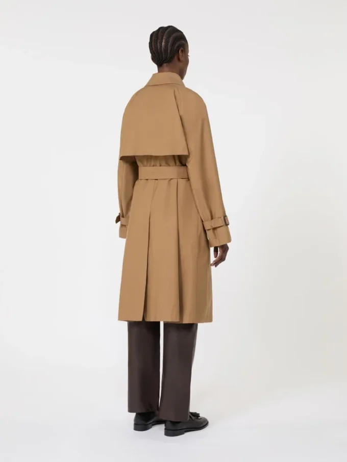 Wasserabweisender Trenchcoat aus Baumwollmischung, braun Wasserabweisender Trenchcoat aus Baumwollmischung, braun