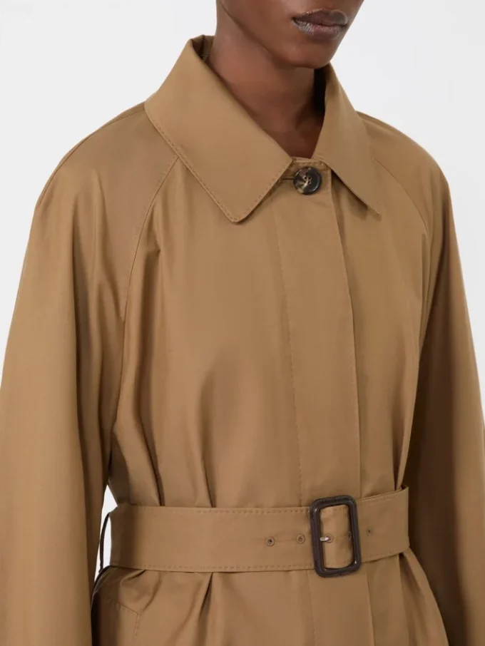 Wasserabweisender Trenchcoat aus Baumwollmischung, braun Wasserabweisender Trenchcoat aus Baumwollmischung, braun