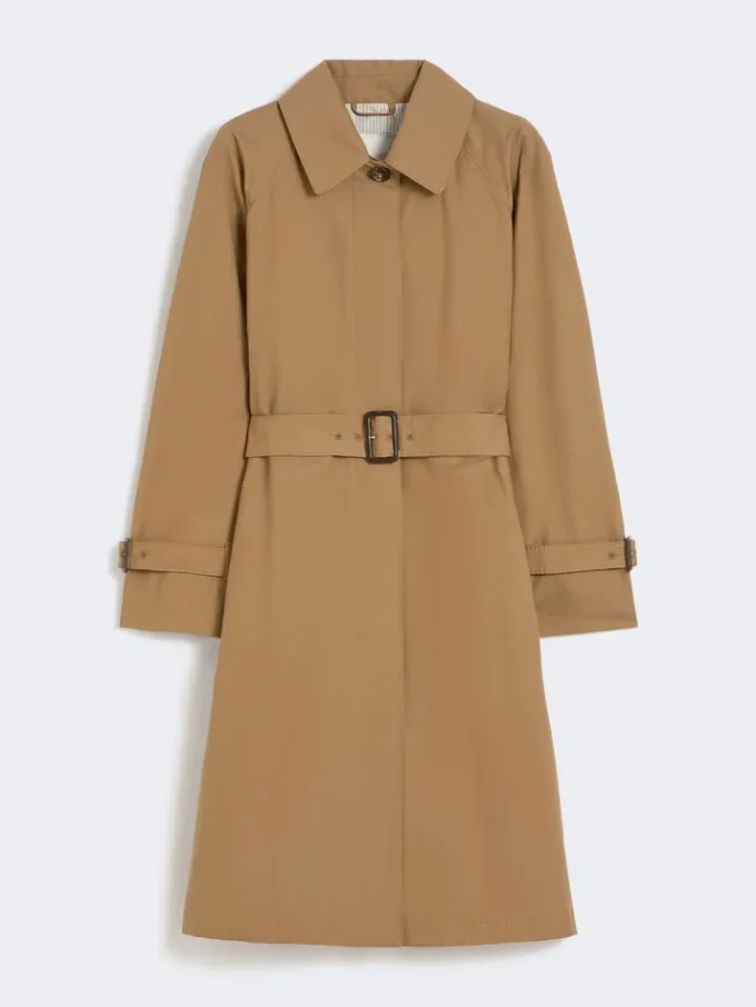 Wasserabweisender Trenchcoat aus Baumwollmischung, braun Wasserabweisender Trenchcoat aus Baumwollmischung, braun