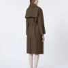 Wasserabweisender Trenchcoat aus Twill mit Gürtel, schokoladenbraun Wasserabweisender Trenchcoat aus Twill mit Gürtel, schokoladenbraun