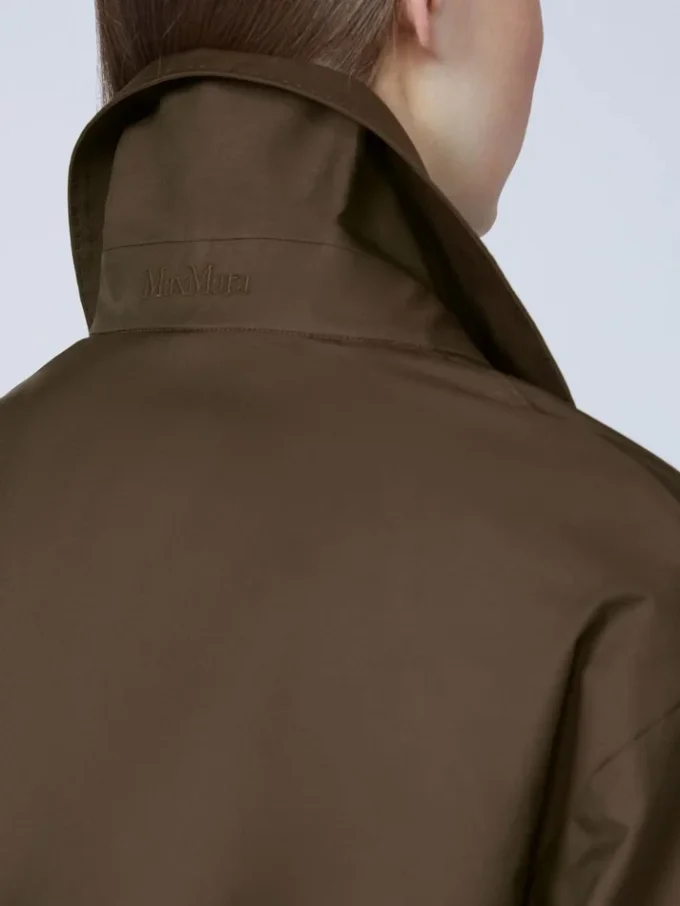 Wasserabweisender Trenchcoat aus Twill mit Gürtel, schokoladenbraun Wasserabweisender Trenchcoat aus Twill mit Gürtel, schokoladenbraun