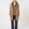 Wasserabweisender, wattierter Parka aus Canvas, kamelfarben Wasserabweisender, wattierter Parka aus Canvas, kamelfarben