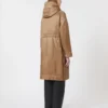 Wasserabweisender, wattierter Parka aus Canvas, kamelfarben Wasserabweisender, wattierter Parka aus Canvas, kamelfarben
