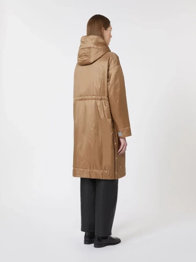 Wasserabweisender, wattierter Parka aus Canvas, kamelfarben Wasserabweisender, wattierter Parka aus Canvas, kamelfarben