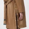 Wasserabweisender, wattierter Parka aus Canvas, kamelfarben Wasserabweisender, wattierter Parka aus Canvas, kamelfarben