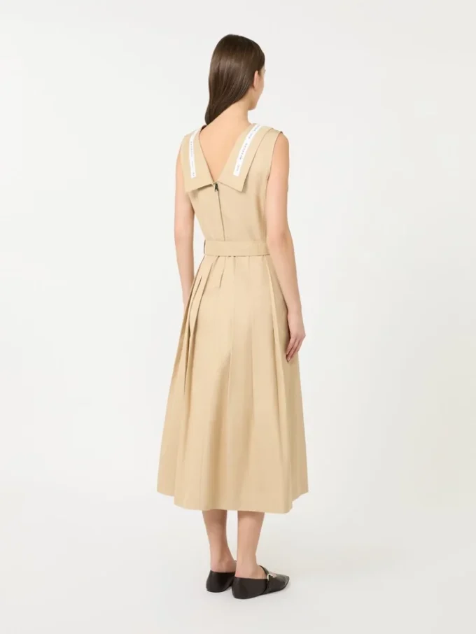 Wasserabweisendes Gabardine-Kleid, beige Wasserabweisendes Gabardine-Kleid, beige