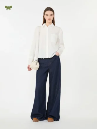 Weiche Jeans aus Baumwoll-Denim, marineblau
