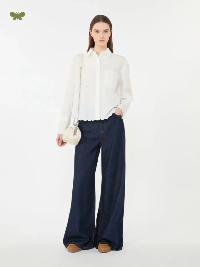 Weiche Jeans aus Baumwoll-Denim, marineblau Weiche Jeans aus Baumwoll-Denim, marineblau