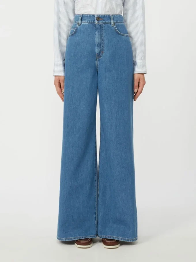 Weiche Jeans aus Baumwoll-Denim, marineblau Weiche Jeans aus Baumwoll-Denim, marineblau