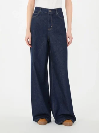 Weiche Jeans aus Baumwoll-Denim, marineblau