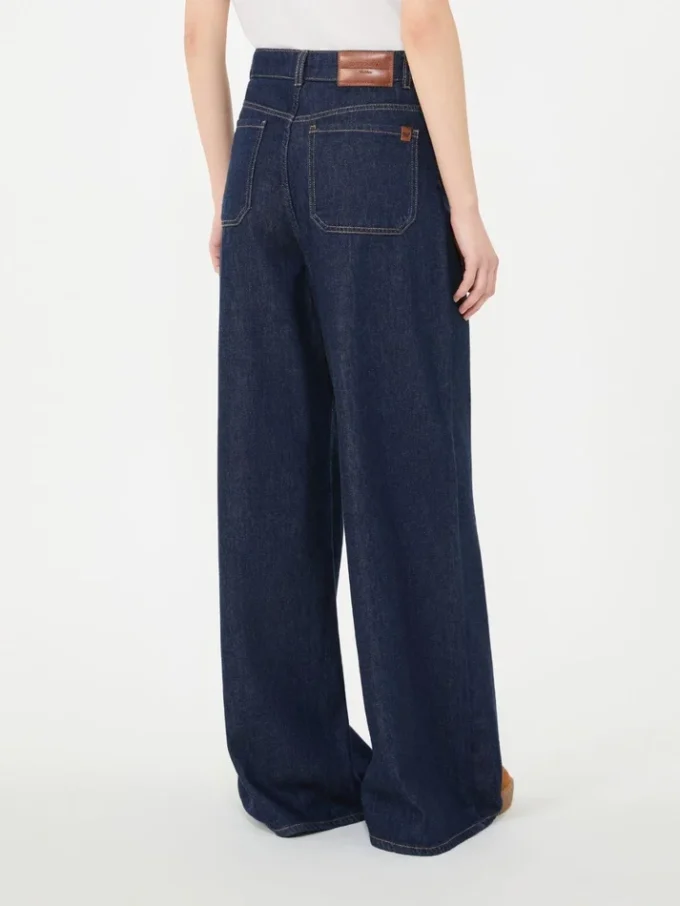 Weiche Jeans aus Baumwoll-Denim, marineblau Weiche Jeans aus Baumwoll-Denim, marineblau