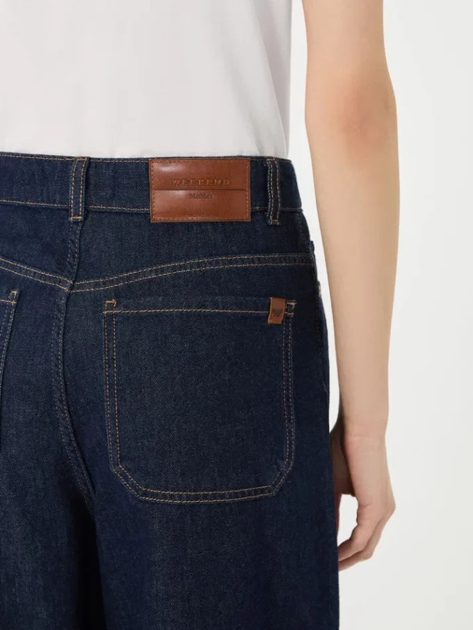 Weiche Jeans aus Baumwoll-Denim, marineblau Weiche Jeans aus Baumwoll-Denim, marineblau