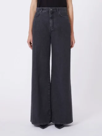 Weiche Jeans aus Baumwoll-Denim, schwarz