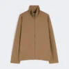 Weiche Scuba-Jersey-Jacke, braun Weiche Scuba-Jersey-Jacke, braun