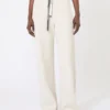Weit geschnittene Jerseyhose, Ecru Weit geschnittene Jerseyhose, Ecru