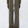 Weit geschnittene Jerseyhose, khaki Weit geschnittene Jerseyhose, khaki