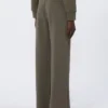 Weit geschnittene Jerseyhose, khaki Weit geschnittene Jerseyhose, khaki