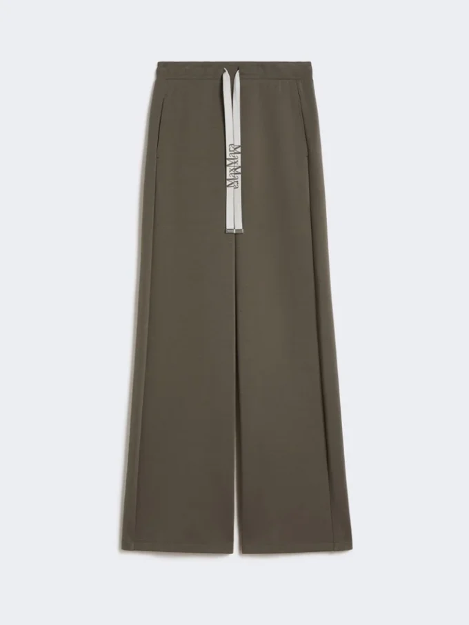 Weit geschnittene Jerseyhose, khaki Weit geschnittene Jerseyhose, khaki