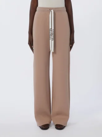 Weit geschnittene Jerseyhose, rosa