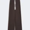 Weit geschnittene Jerseyhose, schokoladenbraun Weit geschnittene Jerseyhose, schokoladenbraun
