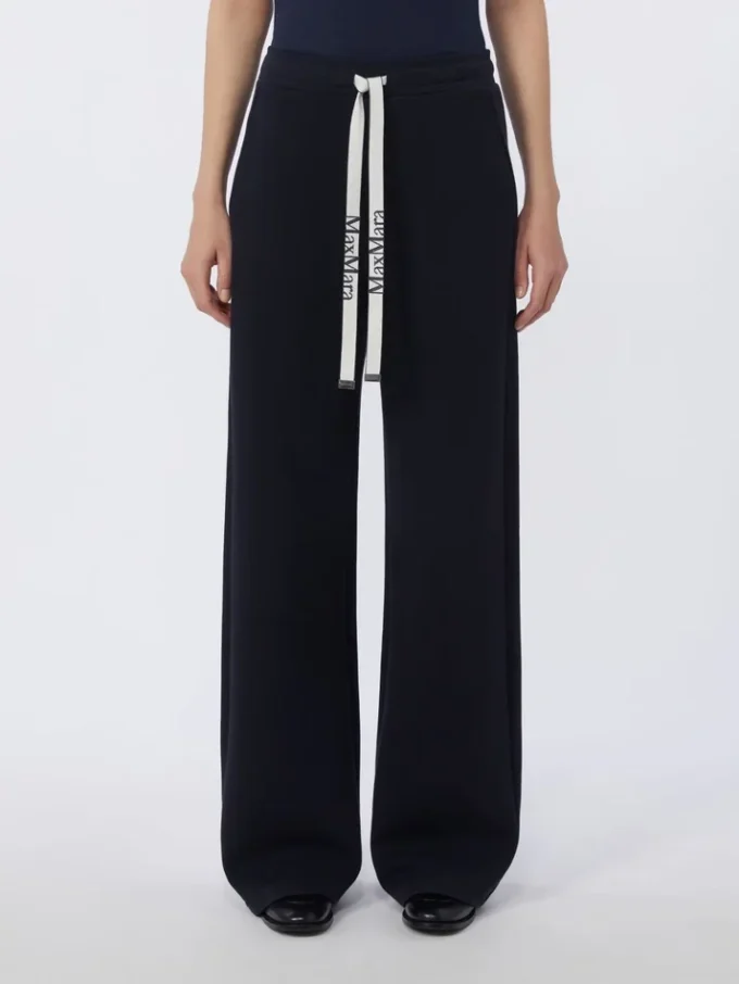 Weit geschnittene Jerseyhose, ultramarinblau Weit geschnittene Jerseyhose, ultramarinblau