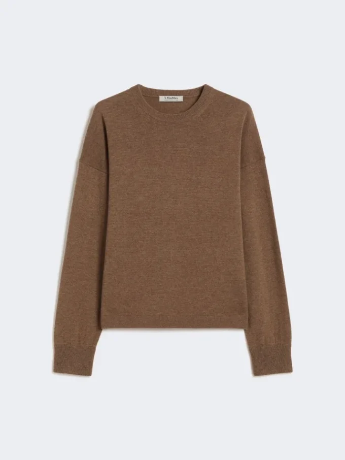 Weit geschnittener Pullover aus Wolle und Kaschmir, Farbe: Mud Weit geschnittener Pullover aus Wolle und Kaschmir, Farbe: Mud