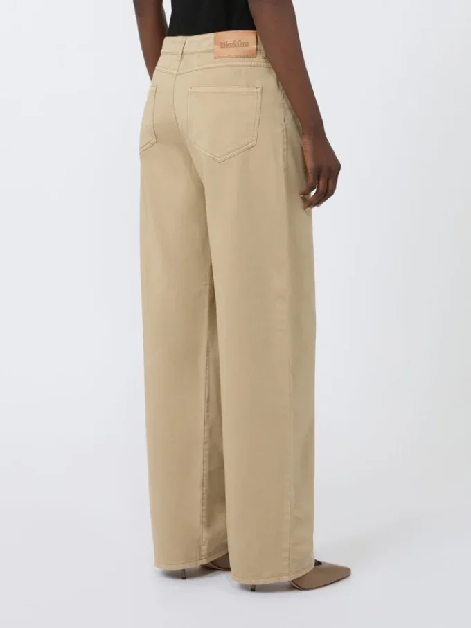 Weite Hose aus Baumwollsatin, im Kolonialstil Weite Hose aus Baumwollsatin, im Kolonialstil