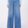 Weite Jeans aus Baumwoll-Denim, marineblau Weite Jeans aus Baumwoll-Denim, marineblau