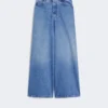 Weite Jeans aus Baumwoll-Denim, marineblau Weite Jeans aus Baumwoll-Denim, marineblau