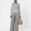Weite Jeanshose, schwarz Weite Jeanshose, schwarz