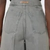 Weite Jeanshose, schwarz Weite Jeanshose, schwarz