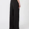 Weite Stretch-Wollhose, schwarz Weite Stretch-Wollhose, schwarz