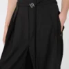 Weite Stretch-Wollhose, schwarz Weite Stretch-Wollhose, schwarz