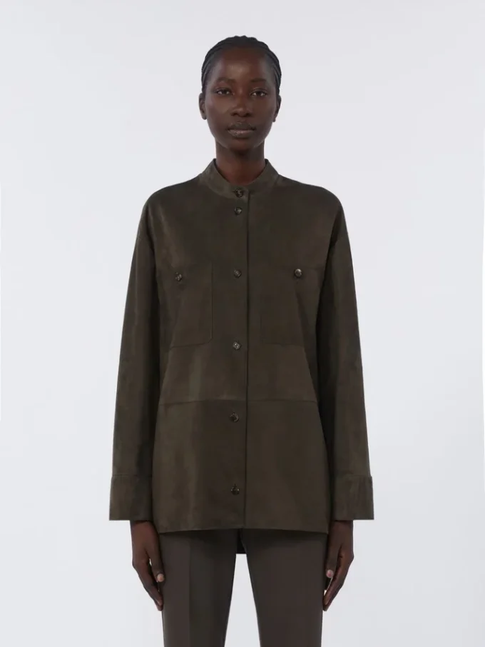 Weldon-Jacke aus Wildleder, grün Weldon-Jacke aus Wildleder, grün