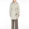 Wendbare Daunenjacke aus wasserabweisendem Satin, leicht