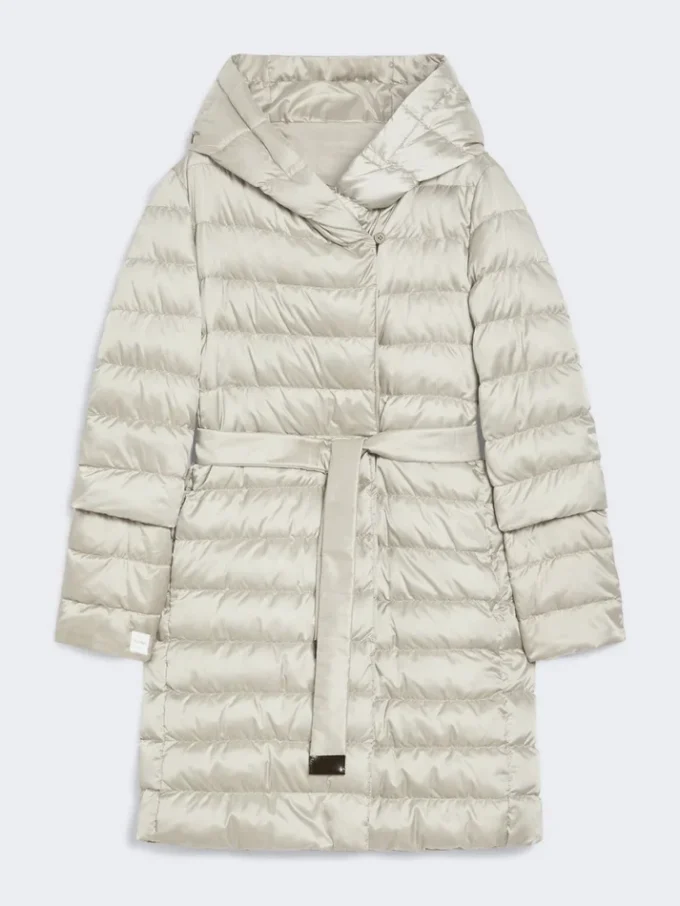 Wendbare Daunenjacke aus wasserabweisendem Satin, leicht