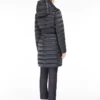 Wendbare Daunenjacke aus wasserabweisendem Satin, mitternachtsblau
