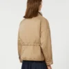 Wendbare, wattierte Jacke aus wasserabweisendem Canvas, haselnussbraun Wendbare, wattierte Jacke aus wasserabweisendem Canvas, haselnussbraun