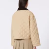 Wendbare, wattierte Jacke aus wasserabweisendem Stoff, beige Wendbare, wattierte Jacke aus wasserabweisendem Stoff, beige
